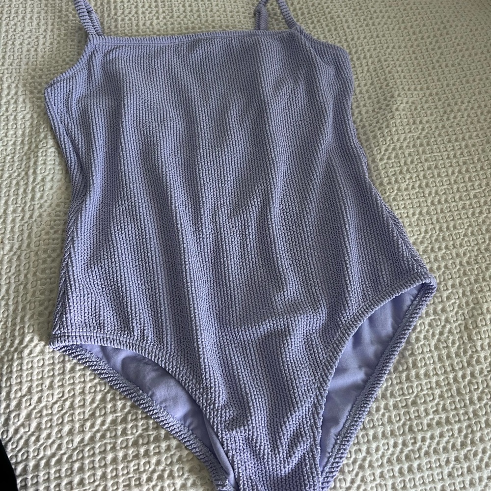 Kona Sol Lilac Textured One-Piece